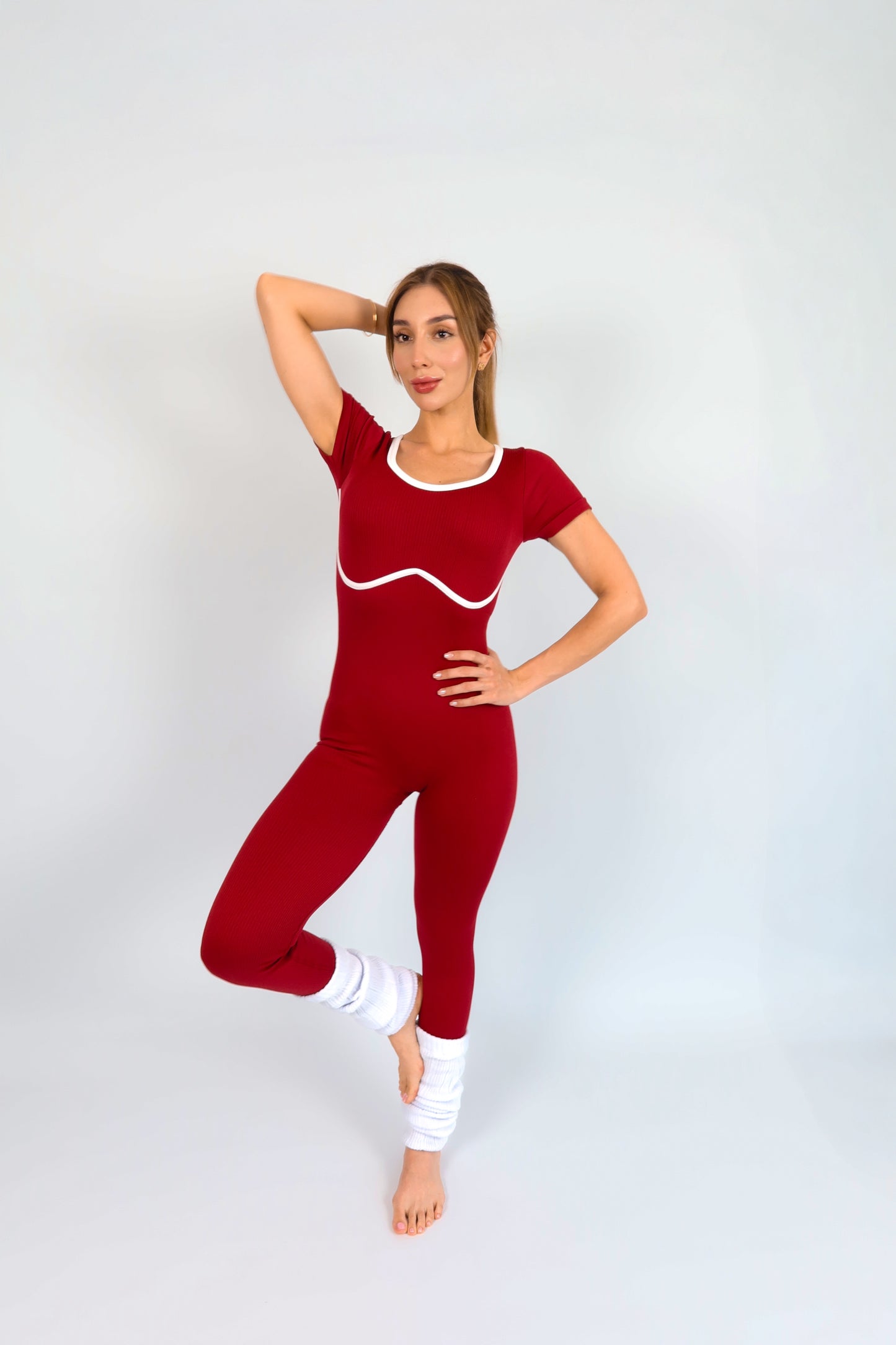 Ruby red jumpsuit